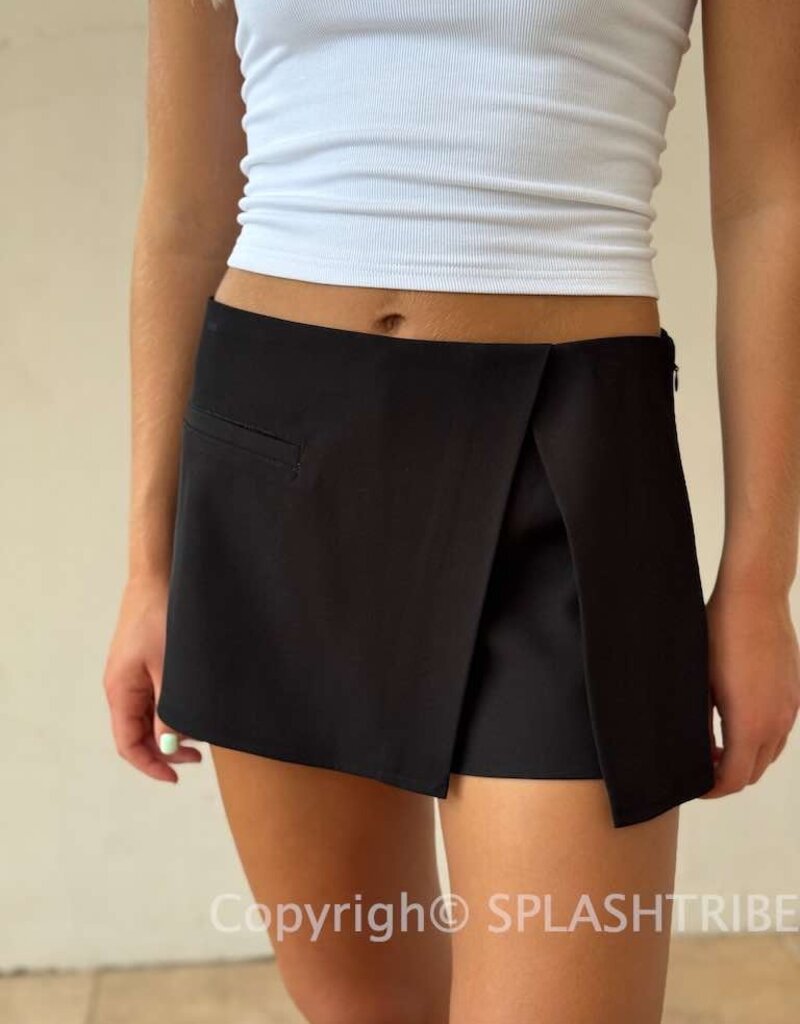 Woven Wrap Skort