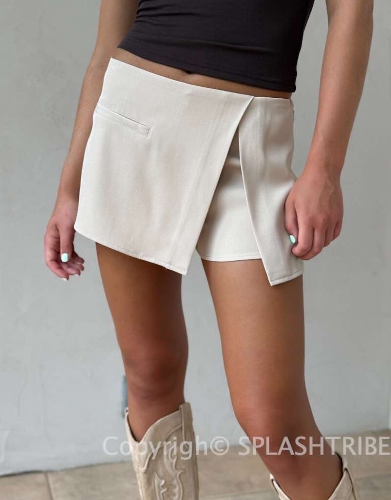 Woven Wrap Skort