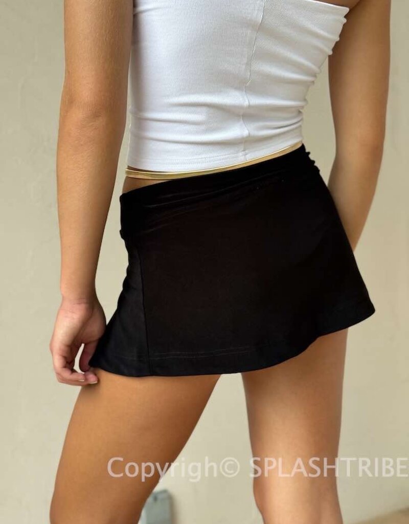 Slit Front Micro Skort