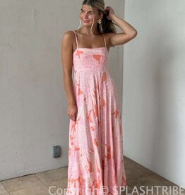Cami Strap Large Floral Maxi Dress