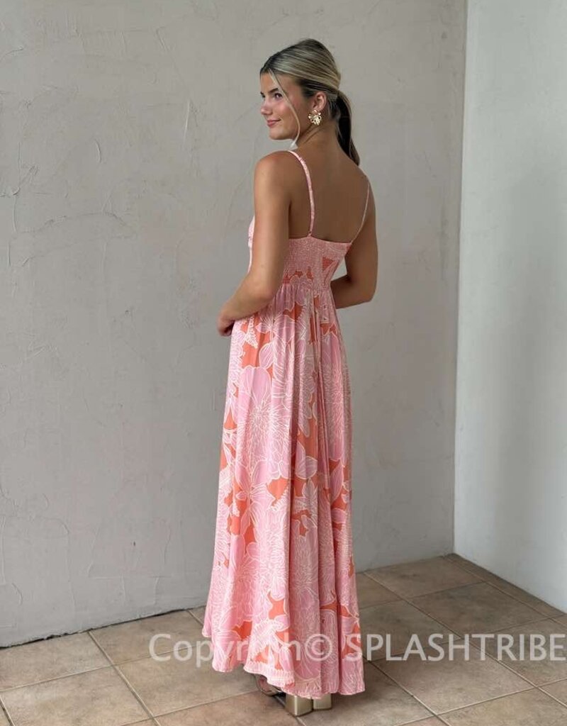 Cami Strap Large Floral Maxi Dress