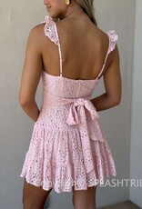 Bree Lace Tie Back Mini Dress