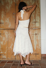 Lace Handkerchief Midi Skirt