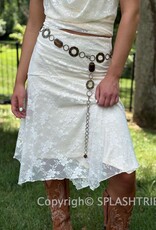 Lace Handkerchief Midi Skirt