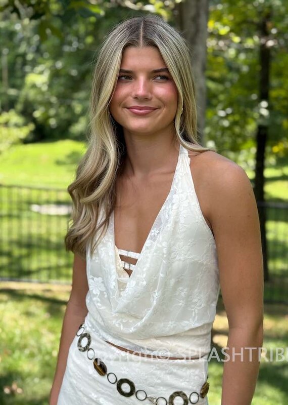 Lace Drape Halter Top