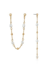 Double Piercing Freshwater Pearl Earring G