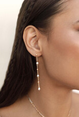 Double Piercing Freshwater Pearl Earring G