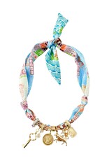 Tate Multi Charm Scarf Necklace