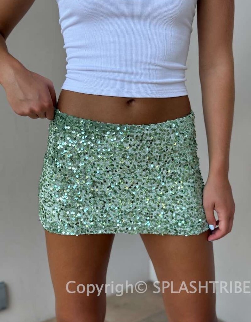Sequin Micro Mini Skort