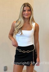 Cora One Slit Side Mini Skort