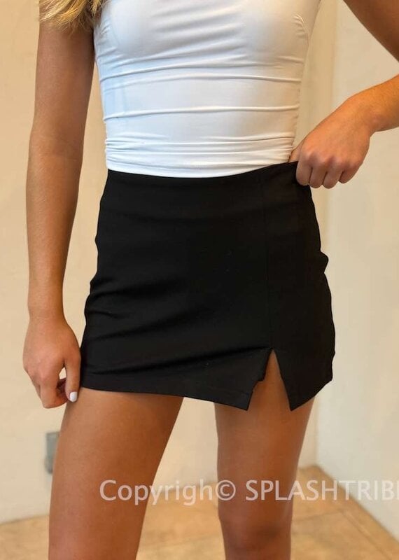 Cora One Slit Side Mini Skort