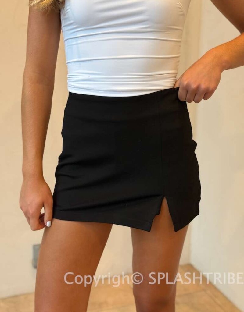 Cora One Slit Side Mini Skort