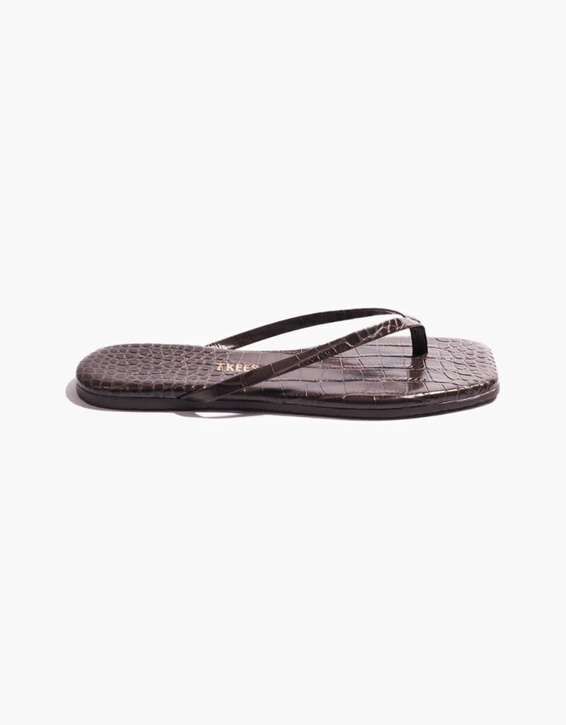 Square Toe Lily Croc Flip Flop Sandal