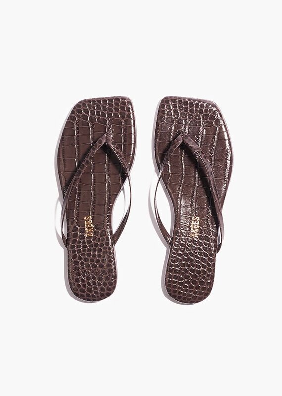 Square Toe Lily Croc Flip Flop Sandal