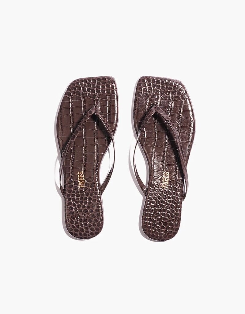 Square Toe Lily Croc Flip Flop Sandal