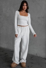 Fleece Wide Leg Sweatpants