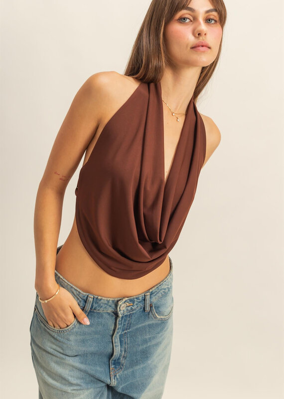Draped Halter Top