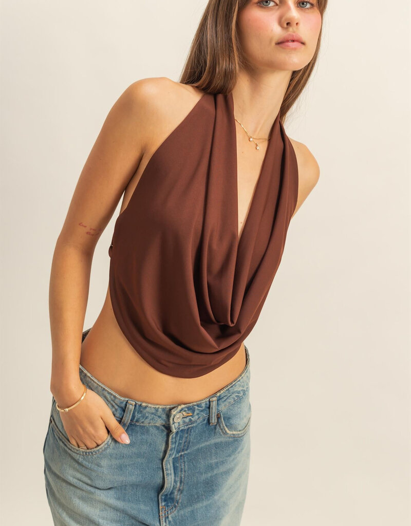 Draped Halter Top