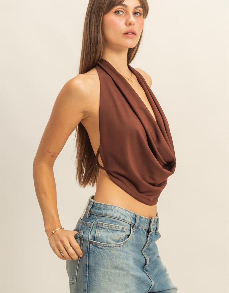 Draped Halter Top