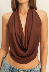 Draped Halter Top