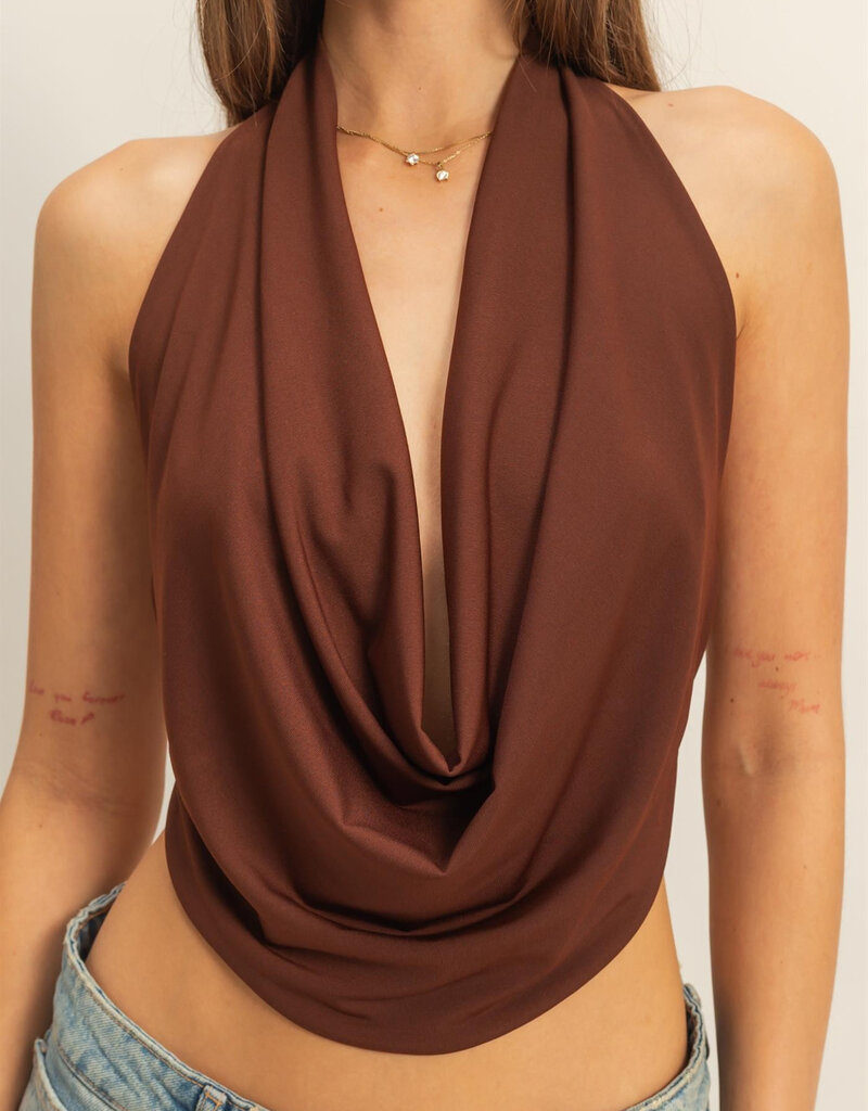 Draped Halter Top