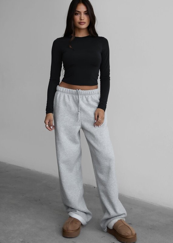Fleece Wide Leg Sweatpants