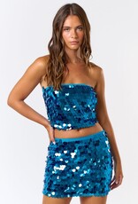 Azalia Sequin Paillette Tube Top