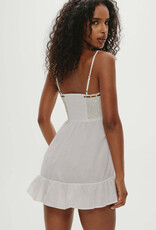 Frankies Bikinis Paris Cotton Babydoll Mini Dress