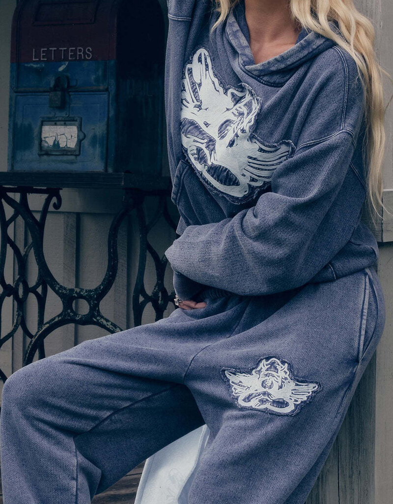 Boys Lie Blue Stitch Me Up Racer Hoodie Sweatshirt