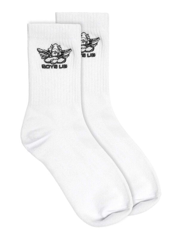 Boys Lie Boys Lie Black Logo Sock O/S