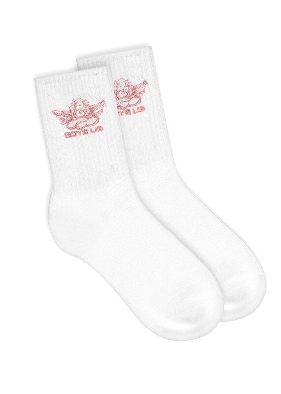 Boys Lie Boys Lie Pink Logo Sock O/S