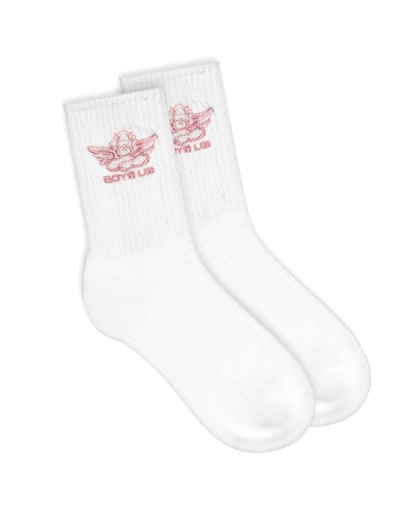 Boys Lie Boys Lie Pink Logo Sock O/S