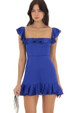 Lucy In The Sky Ruffle Mini Dress