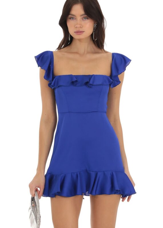 Lucy In The Sky Ruffle Mini Dress