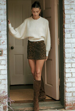Slouchy Sleeve Crew Neck Pullover Sweater