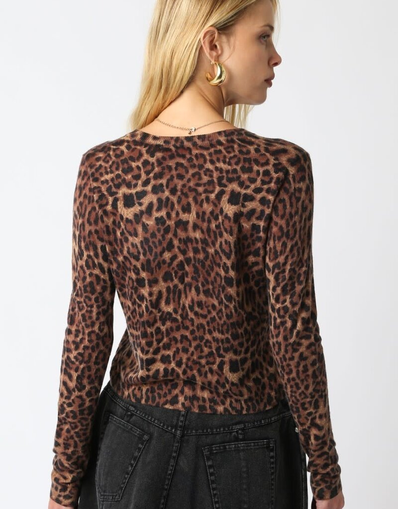 Leopard Lightweight Cardigan Sweater