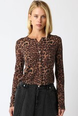 Leopard Lightweight Cardigan Sweater