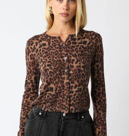 Leopard Lightweight Cardigan Sweater