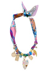Fallon Multi Charm Scarf Necklace