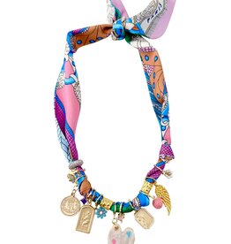 Fallon Multi Charm Scarf Necklace