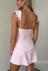Lucy In The Sky Ruffle Strap A Line Mini Dress