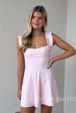 Lucy In The Sky Ruffle Strap A Line Mini Dress