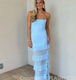 Ruffle Corset Maxi Dress