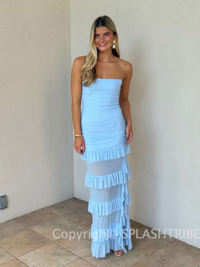 Ruffle Corset Maxi Dress