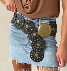 Disc Belt O/S Black Gold