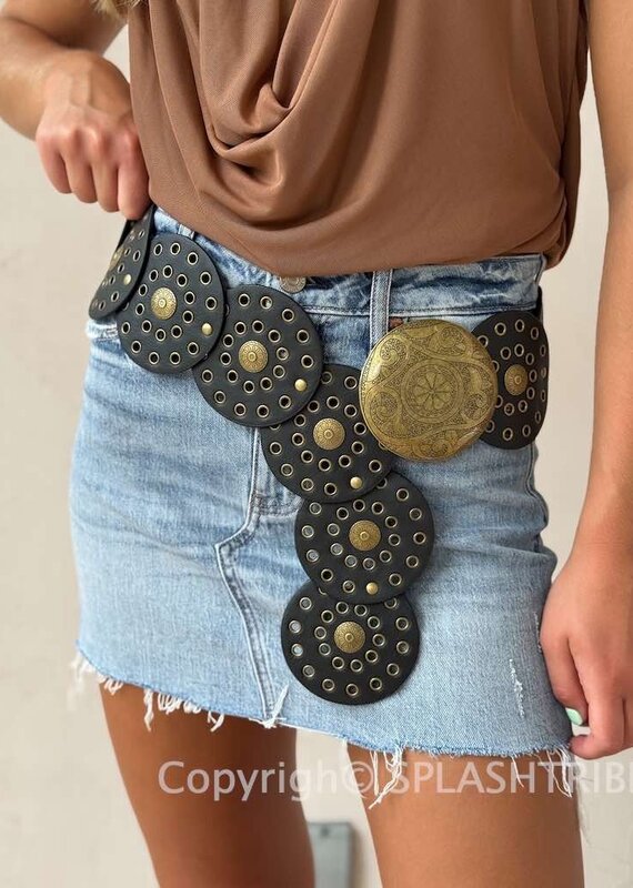 Disc Belt O/S Black Gold
