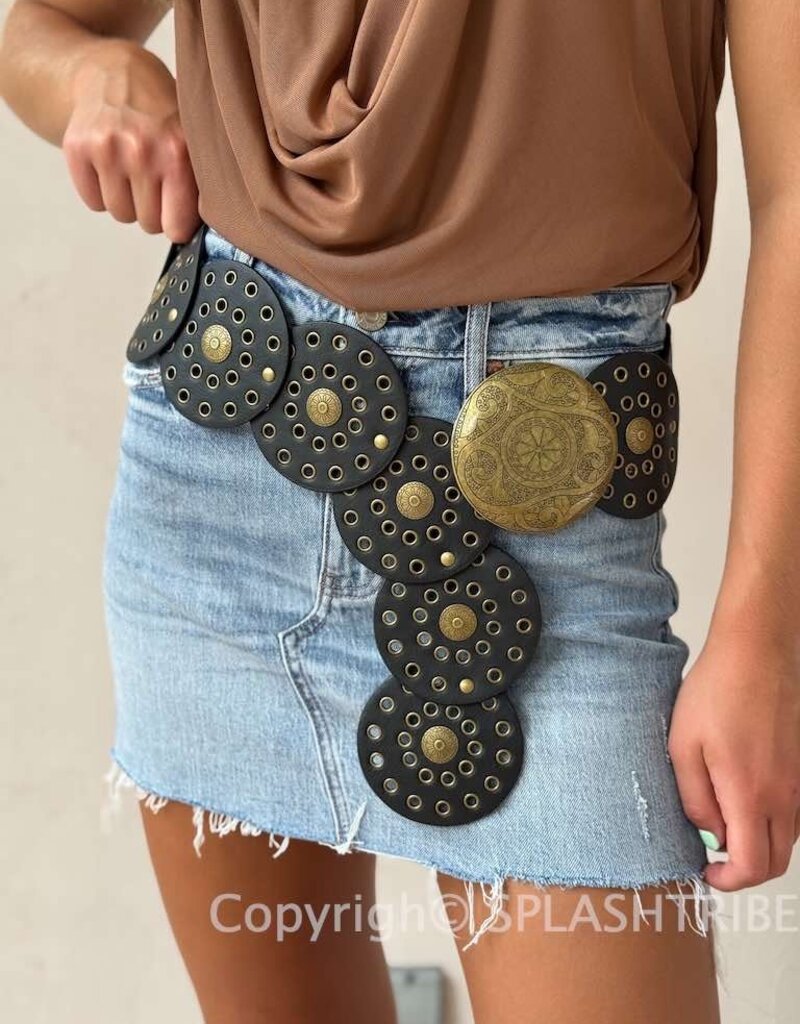 Disc Belt O/S Black Gold