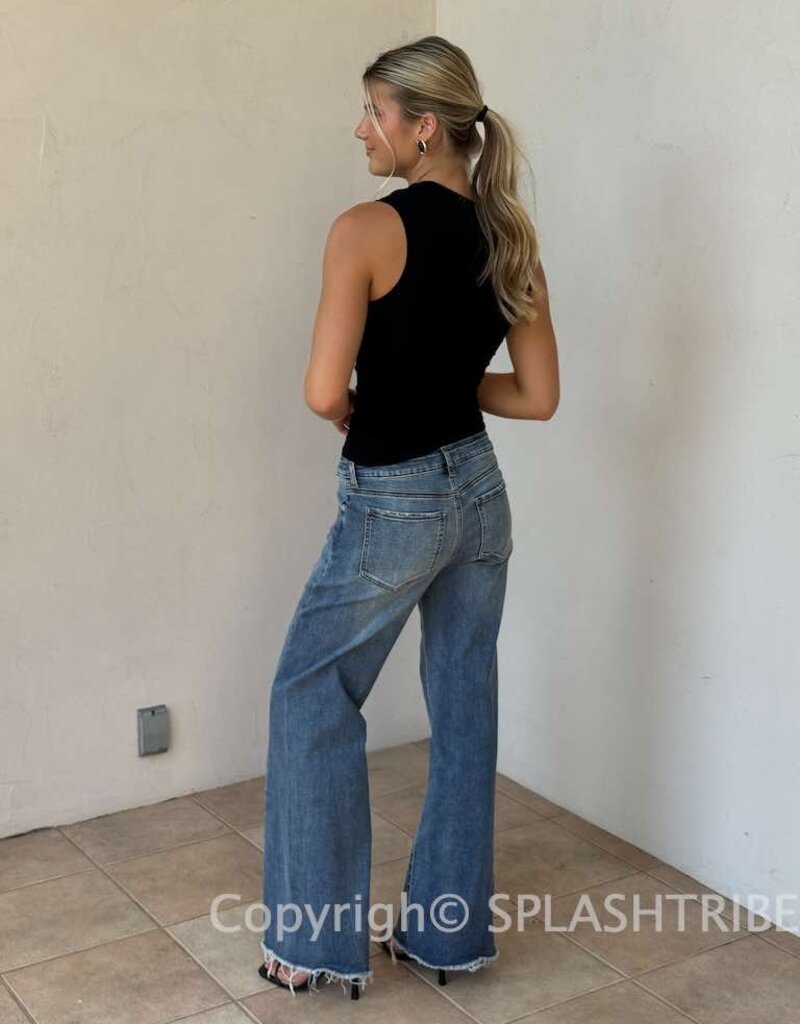 Lilah Low Rise Wide Leg Baggy Jeans
