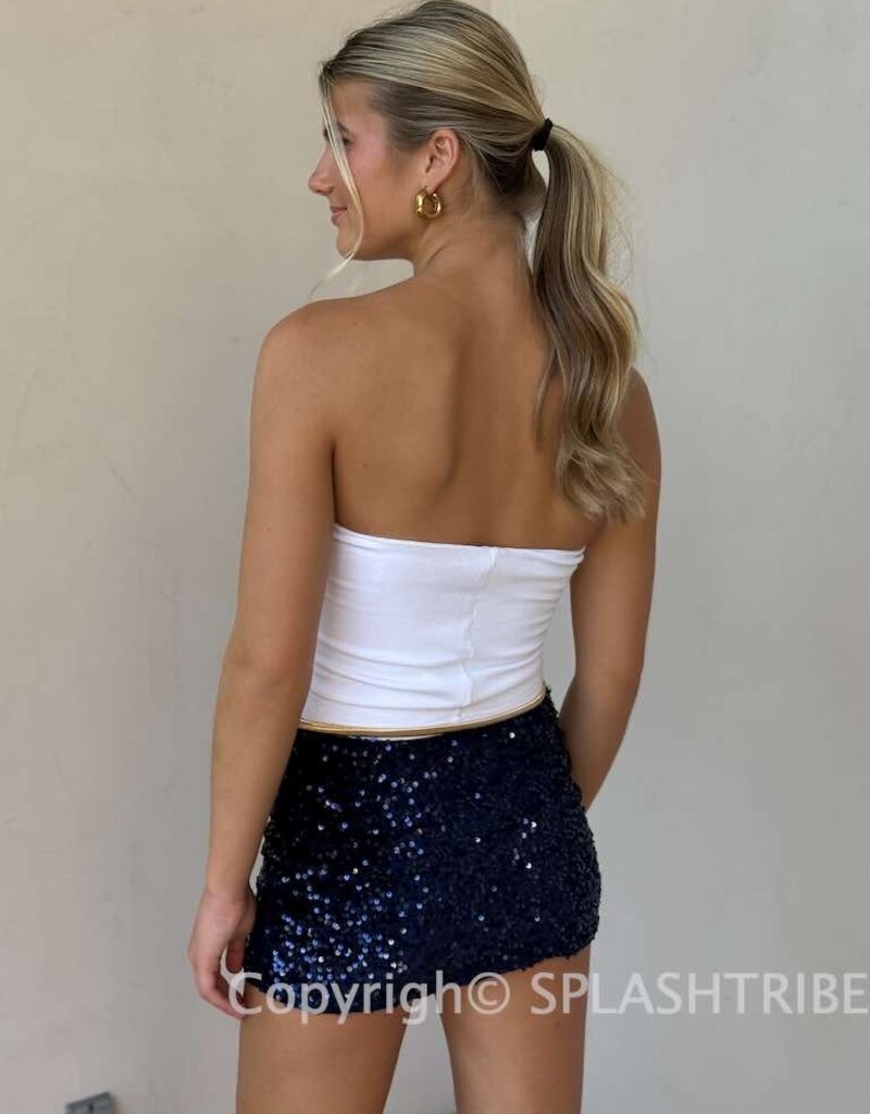 Sequin Micro Mini Skort