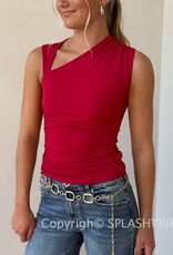 Kaya Sleeveless Asymmetrical Top